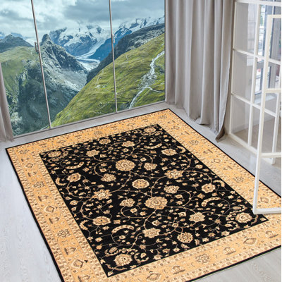 Ecarpetgallery One-of-a-kind Hand-knotted New Age Chobi Black 10' X 13'6" Wool Area Rug