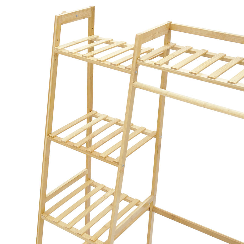 Aderhold 130cm Clothing Rack, Natural