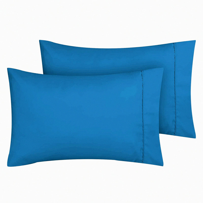 Luxury Microfiber Pillowcase Set - Zipper Pillow Cases, Soft & Breathable Fabric, 2 Pack 20x30 Inches, Comfortable & Non-Shrink