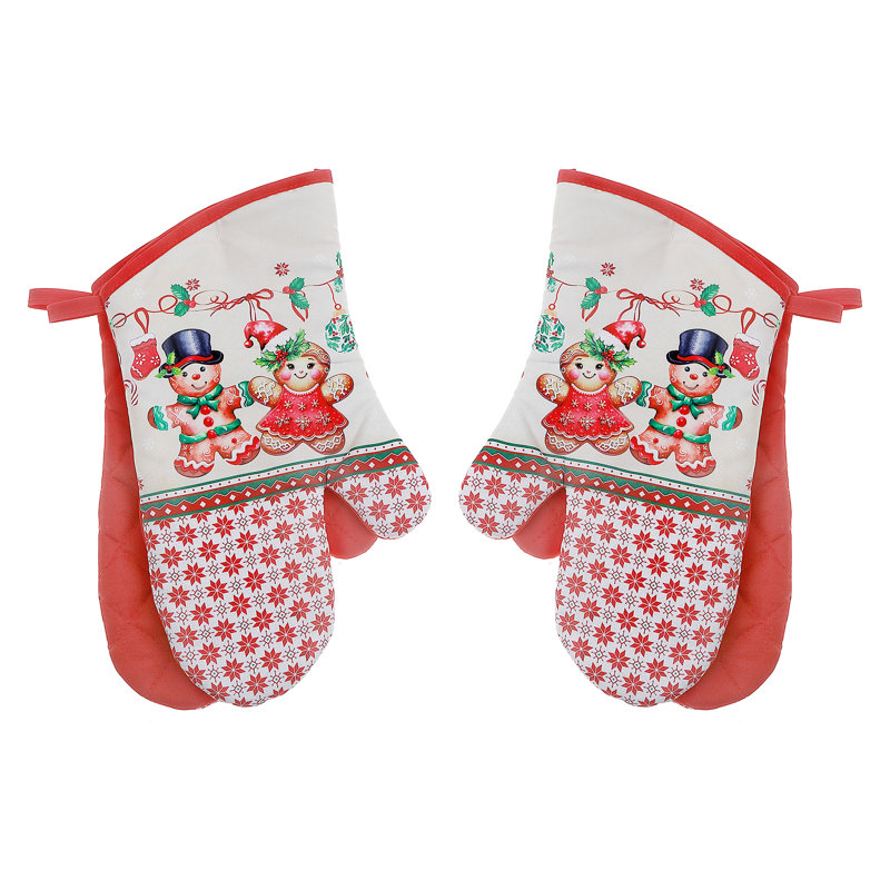 Ensemble de 2 gants de cuisine 14 po (2 pièces) (pain d'épices)