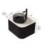 Meuble-lavabo mural 24 po avec lavabo rond en verre noir transparent et tiroir-1345373443