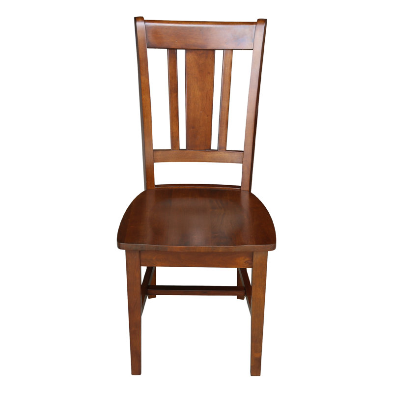 Evalyn Solid Wood Side Chair, Espresso