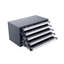 Armoire-distributeur de perceuse, armoire de rangement à cinq tiroirs pour armoire de rangement de perceuse en acier # 1 à # 60 avec étiquettes, distributeur de perceuse empilable pour le rangement des forets