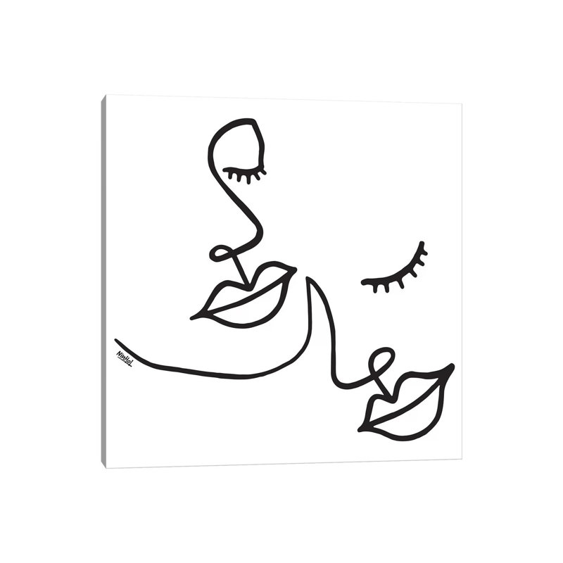 Cute by Ninhol - Wrapped Canvas Print, 30.48 cm H x 30.48 cm W