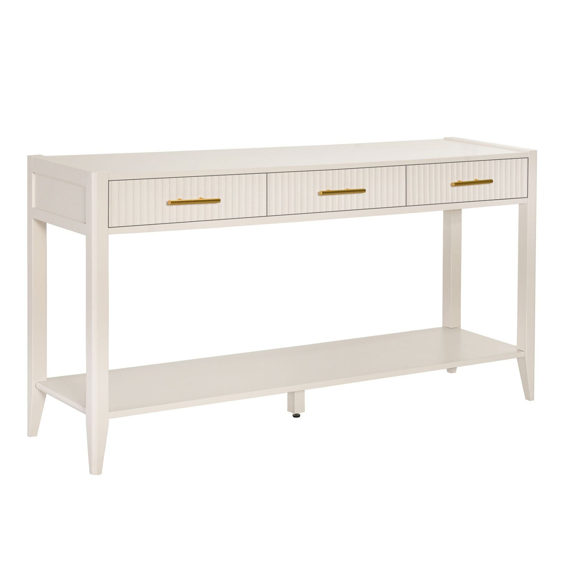 Latitude Run® Entry console table with vertical striped drawers | Wayfair