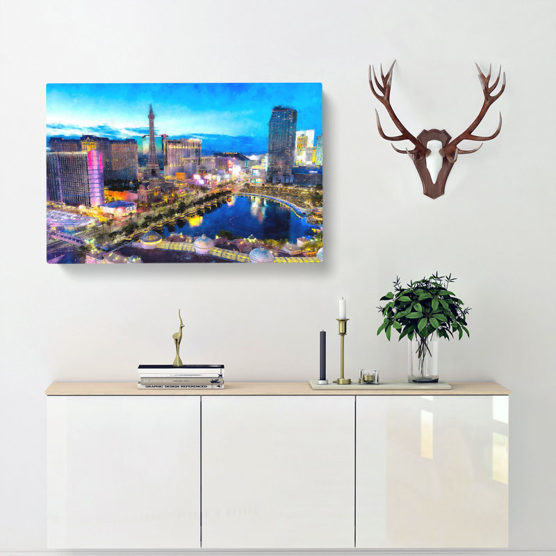 The Las Vegas Strip - Wrapped Canvas, 35cm H x 50cm W x 3cm D