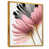 Toile avec cadre flottant or
