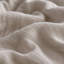 Ensemble de draps 4 pièces en mousseline de coton blanc et beige-115101397-115101395