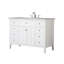 Ain 48'' Single Bathroom Vanity with Marble Top-708803380-708803381