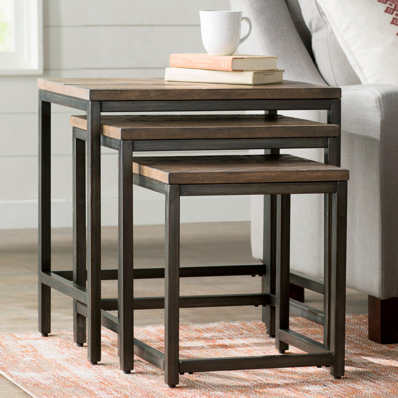 Kendree Solid Wood Top Nesting Tables