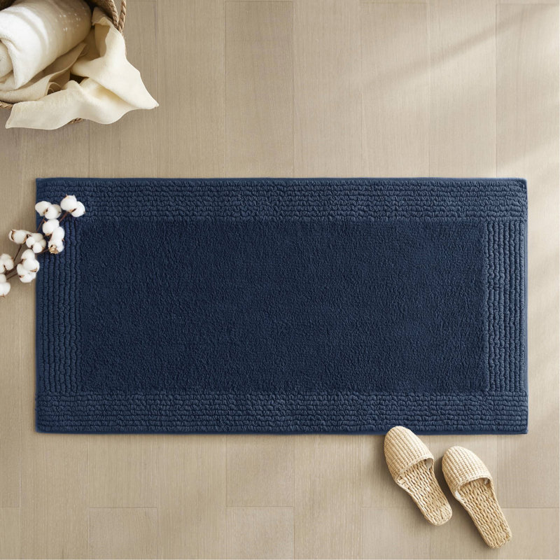 Tapis pour salle de bain réversible, tapis rectangulaire pour l'intérieur