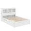 Lit plateforme double avec tablettes coulissantes-1425942184