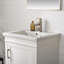 Ensemble de meuble-lavabo simple autoportant 24 po avec plateau en céramique Arzola-311355943