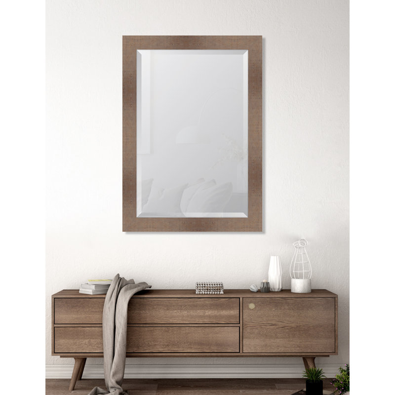 Miroir d'appoint Agapia, 30 po x 42 po, Noyer clair
