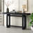 59.2'' Painted Entryway Table With Pine Veneer,Unique Triple Rectangle Design Console Table With Thick Pine Wood Legs,Extra Long Sofa Table Versatile For Hallway, Living Room,Kitchen-996489033