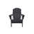 Folding Adirondack Chair Set With Side Table, 3-Piece Outdoor Seating Solution, Weather-Resistant And Easy Assembly-1250712397