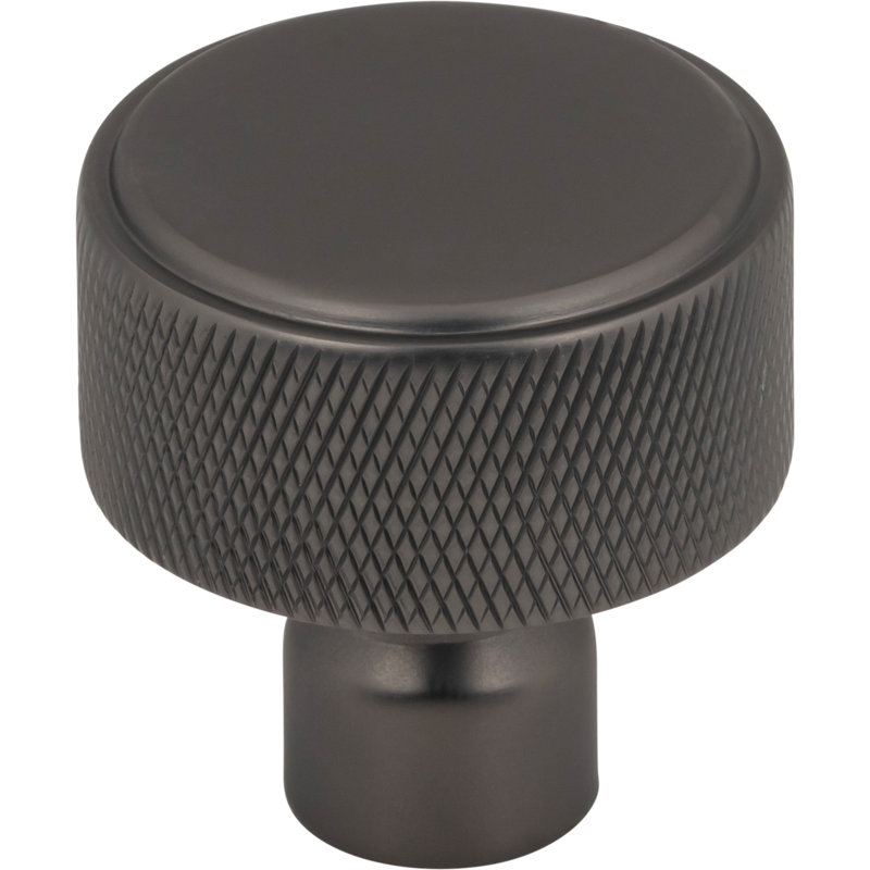 Garrison Round Knob, Antique Gray, 1 1/4" Knob Diameter