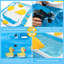 Piscine gonflable en plastique 5,6 pi x 8 pi Costway