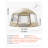 Pop-Up Bubble Tent, 15' x 13.8' Transparent TPU Dome Shelter with Roll-Up Windows for Outdoor Garden and Patio