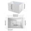 Baignoire autoportante CASAINC 100 cm (39,37 po) en acrylique blanc avec siège intégré, design ergonomique, forme rectangulaire