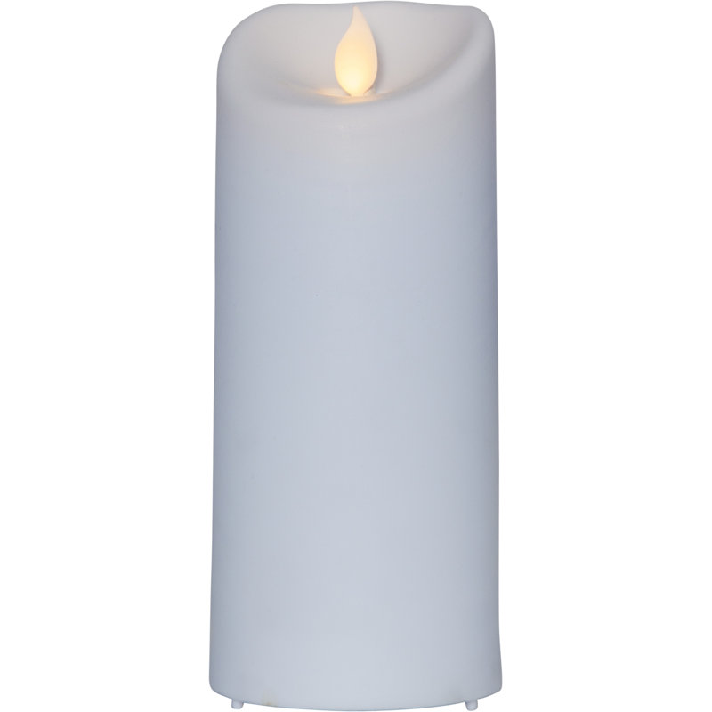 Unscented Flameless Candle, 17.5cm H x 7.5cm W x 7.5cm D, Cream