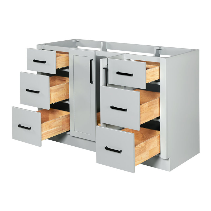   Base de meuble-lavabo simple gris Loren, Gris
