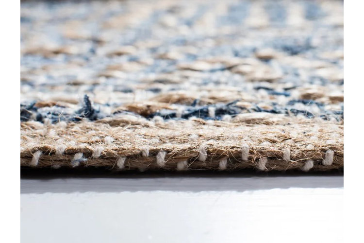 closeup of a jute or sisal rug