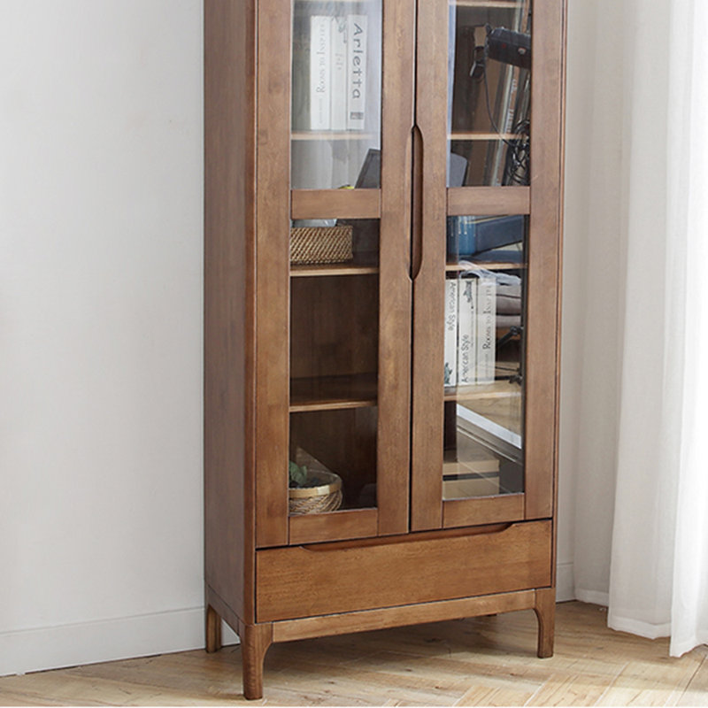 Bibliothèque pratique de style nordique, Brun foncé