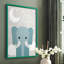 Dreams Elephant, reproduction encadrée - bois massif-1403204200-1403204201
