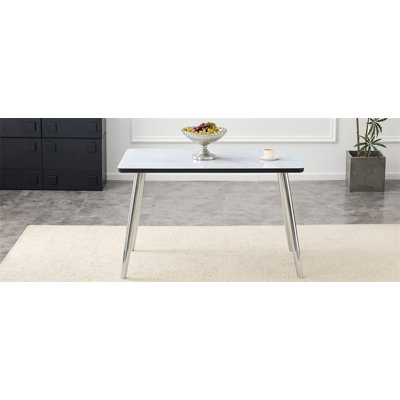 Modern minimalist rectangular dining table