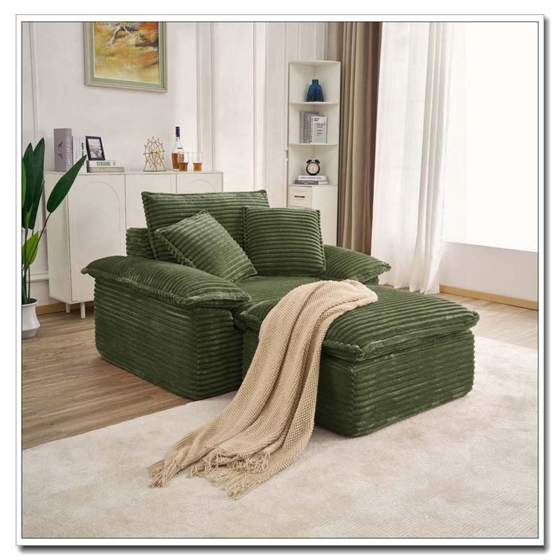 47" Oversized Sofa Chair, Green