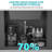 Quartz Kitchen Sink - 30" X 19" X 9.65" Black Granite Composite Workstation Undermount Single Bowl Kitchen Sink