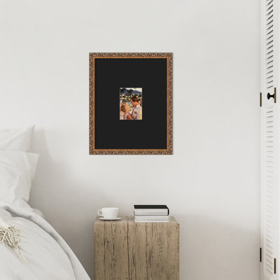 Cadre photo en bois antique bronze