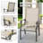 Patio 7 Pieces PVC-coated polyester Dining Set With Swivel Design, Umbrella Hole