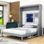 Lit escamotable mural en bois avec canapé-106408947-106408956