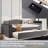 Teddy Fleece Daybed With Storage Armrests, Trundle, USB Port-1560930991