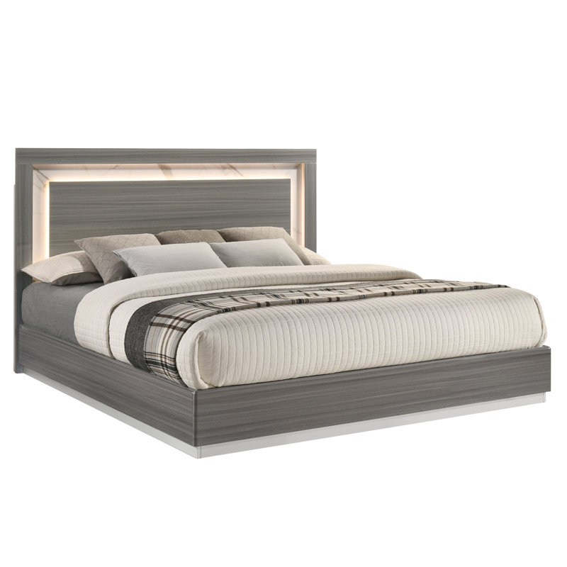 Hutcheson Queen Bed Gray, Queen