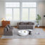 Canapé modulaire courbé en chenille sans assemblage requis-152276930