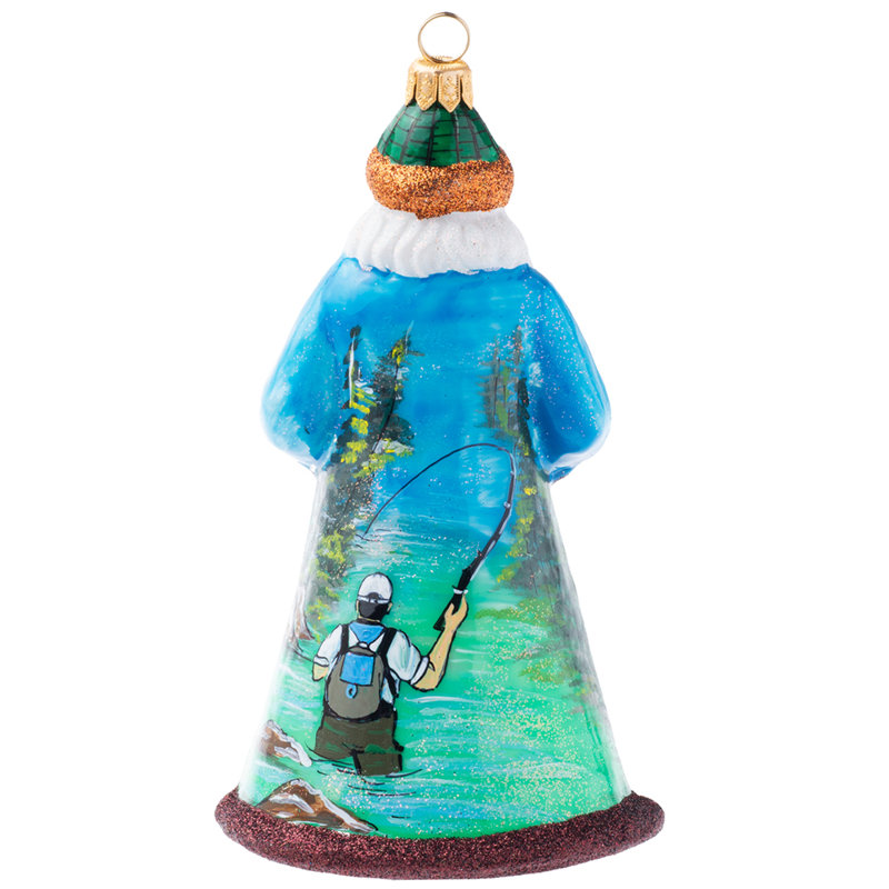 Glitterazzi Fly Fishing Santa