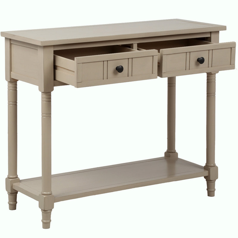 Console Gattilier, Gris antique, H 29,9 po x l 35,43 po x P 13,8 po
