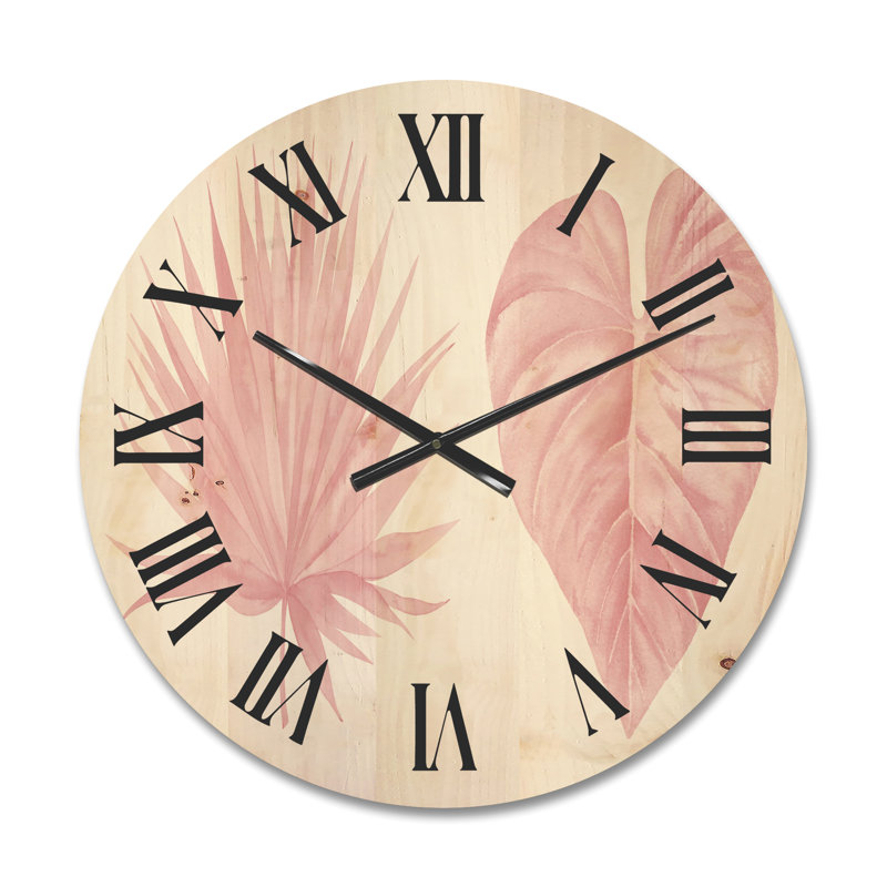 Horloge murale en bois Tropical, Moyenne