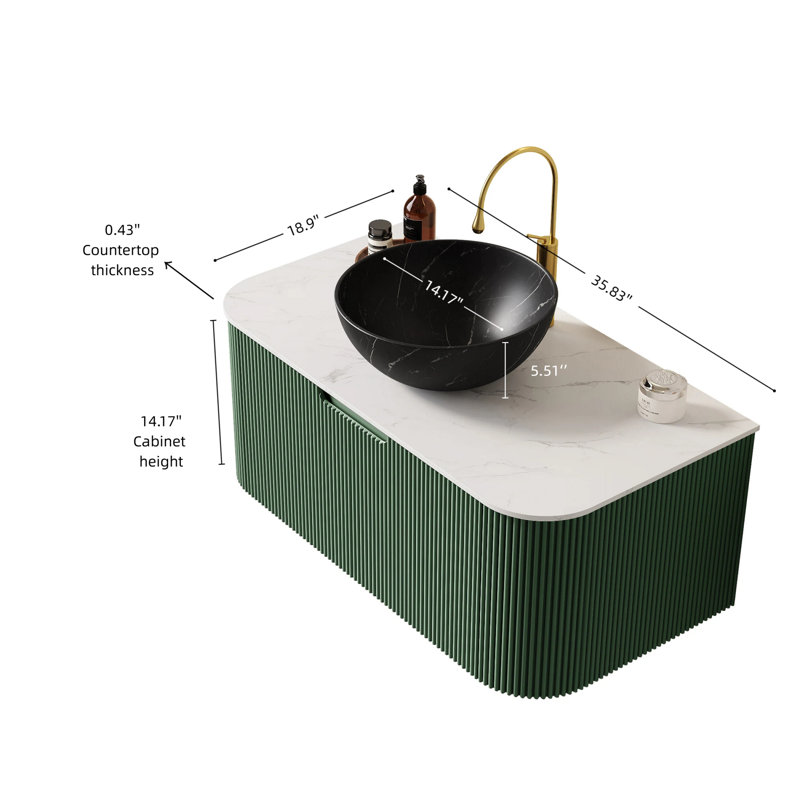 Meuble-lavabo moderne (doit inclure le meuble-lavabo et le lavabo)
