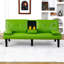 Canapé-lit convertible en cuir PVC-750419762