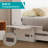 Queen Murphy Bed Cabinet with Storage Drawer,Space-Saving Wall Beds for Home, Office, Guest Room-936695174