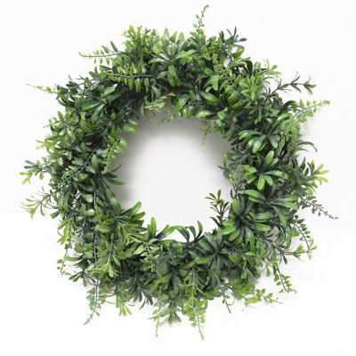Artificial Fern Mix Leaf Wreath