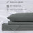 Southshore Fine Linens 300 Thread Count Bamboo Sheet Set in Steel Grey, 100% Rayon from Bamboo Sateen Extra Deep Pocket Sheets, 21-Inch Pocket, Queen-64410534-64410535