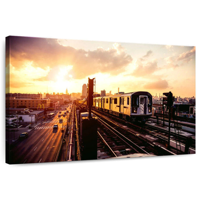 New York Train, 8" H x 12" W