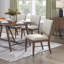 Ensemble de salle à manger moderne 7 pièces et 6 chaises d'appoint rembourrées-126529172