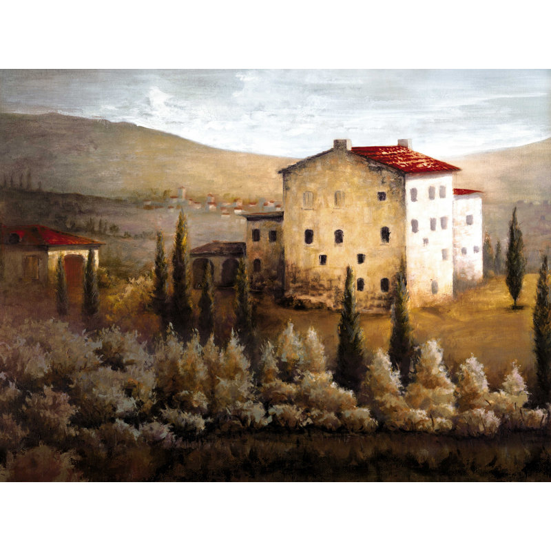 Tuscan Evening Bright - reproduction sur toile tendue, H 36 po x l 48 po