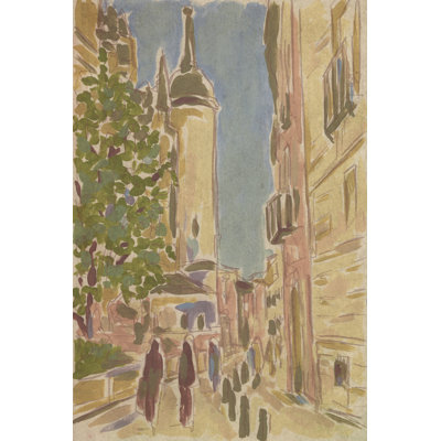 Tawanya Street Scene Vibes I by June Erica Vess - Wrapped Canvas Print